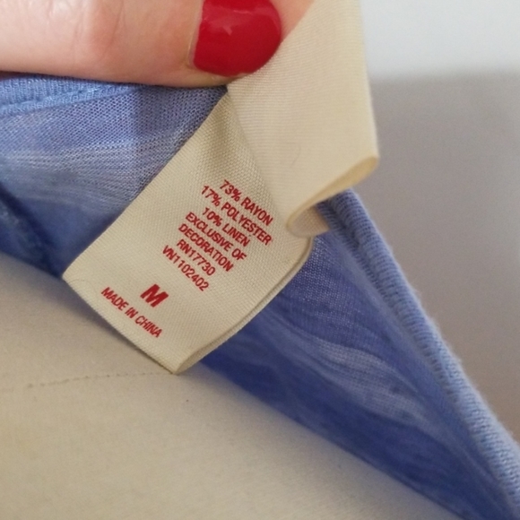 Mossimo striped top lace details - Picture 3 of 4